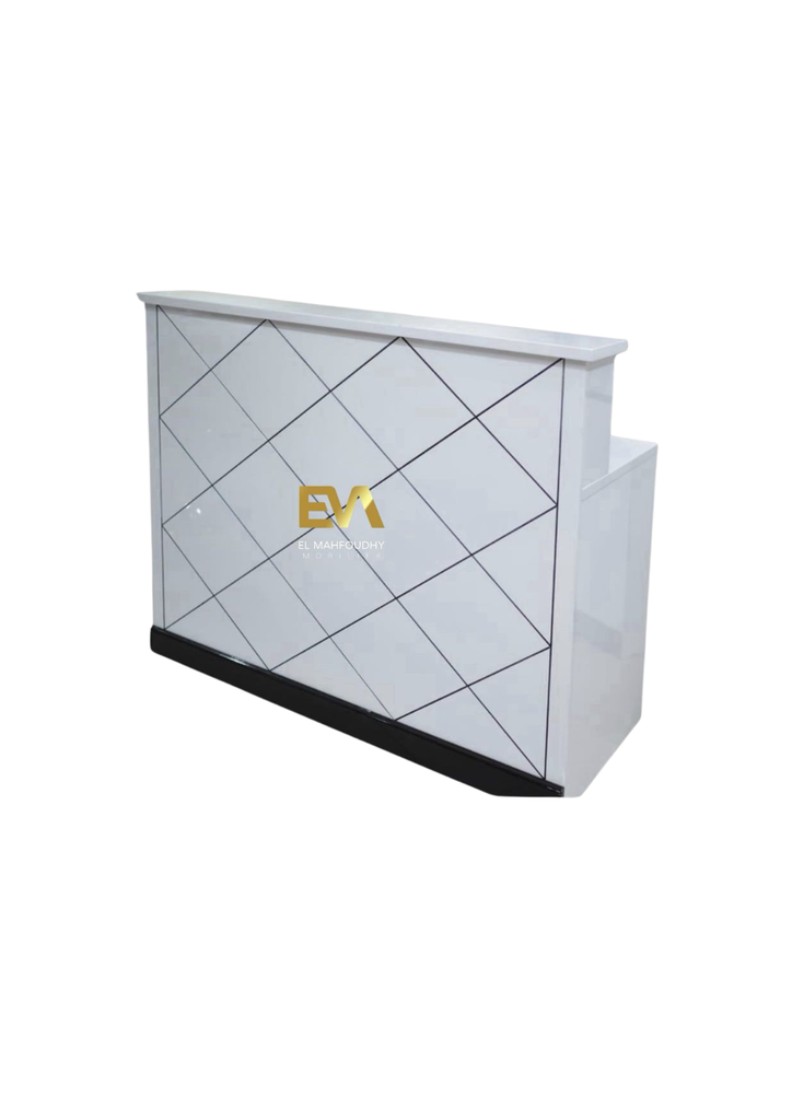 Bureau comptoir d'accueil avec caisson fixe Réf. B0405 (L80*H105*P60)