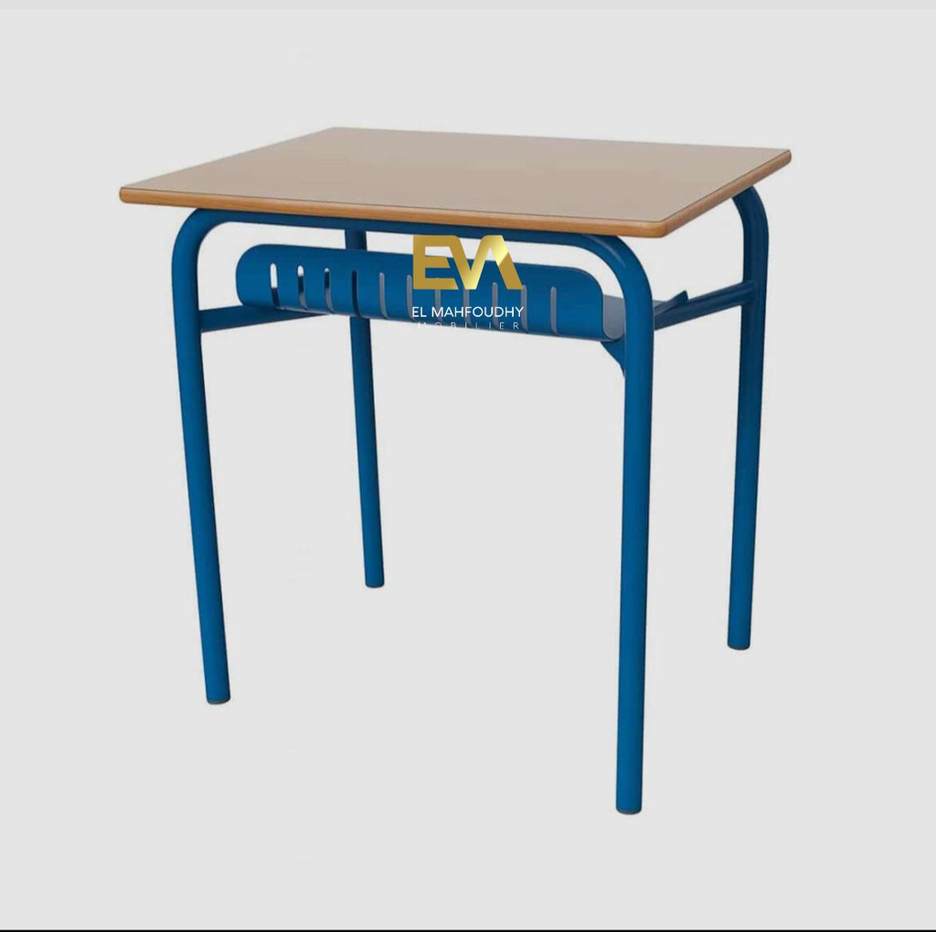 Table Scolaire Individuelle Avec Casier métallique Réf.T003