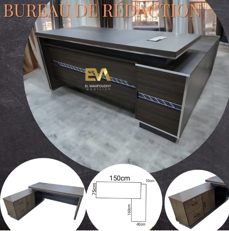 Bureau NOVA de direction d'importation Réf. B202 (L160*P80*H75 CM)